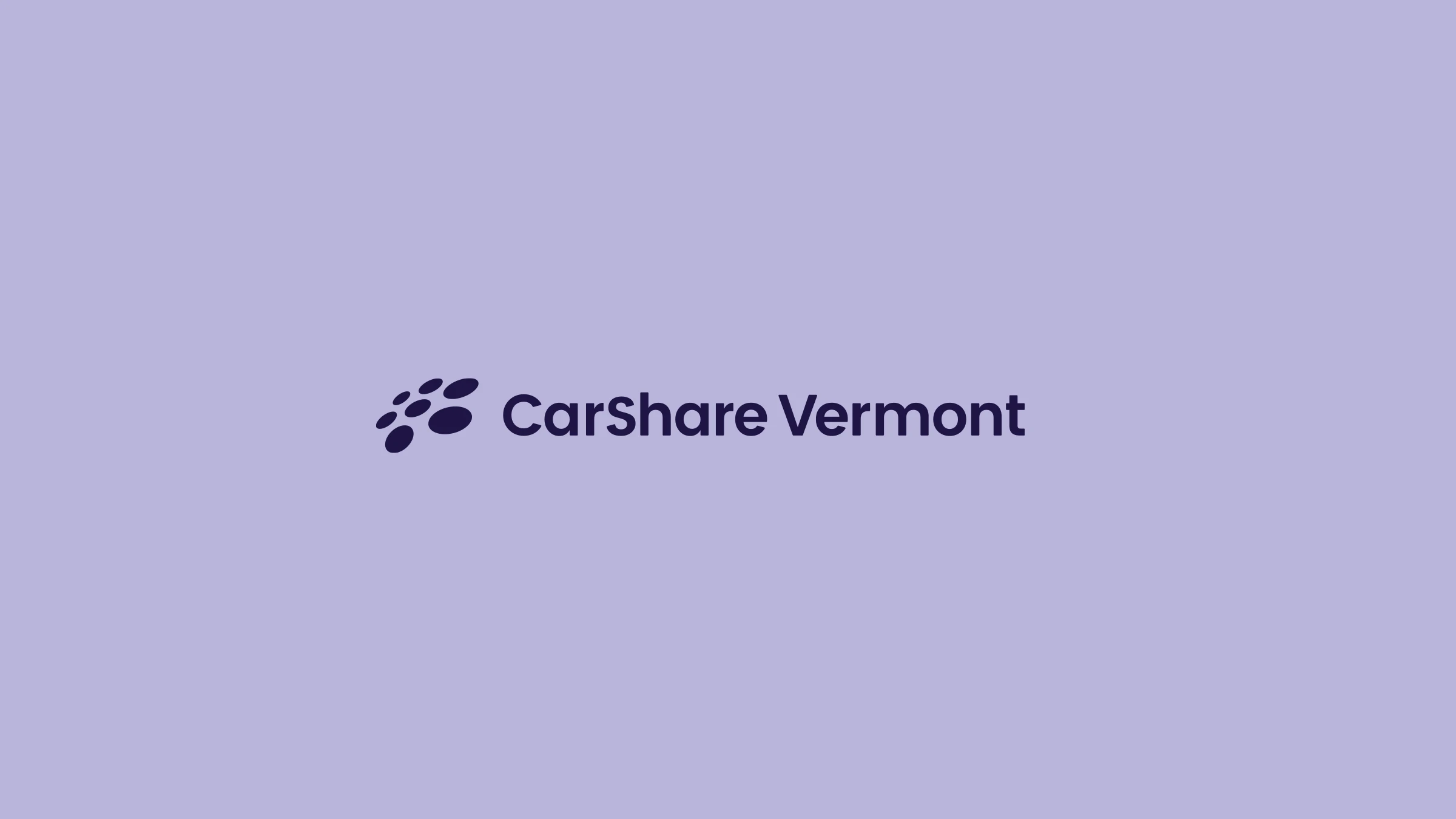 CarShare Vermont logo over a lavender background.